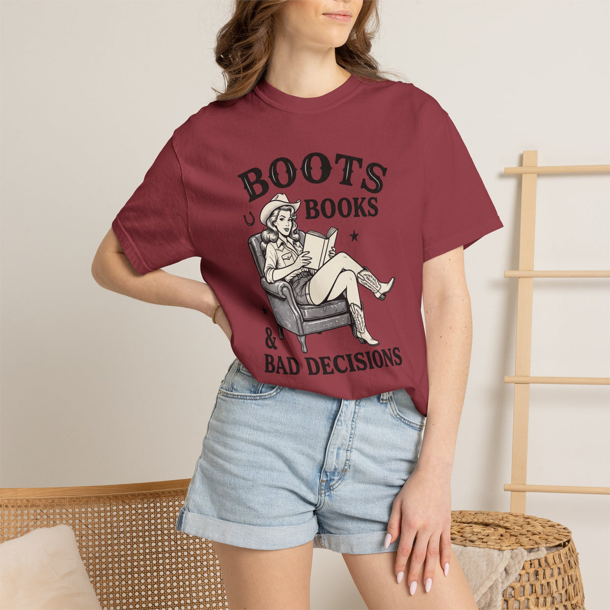 Boots, Books & Bad Decisions T-Shirt