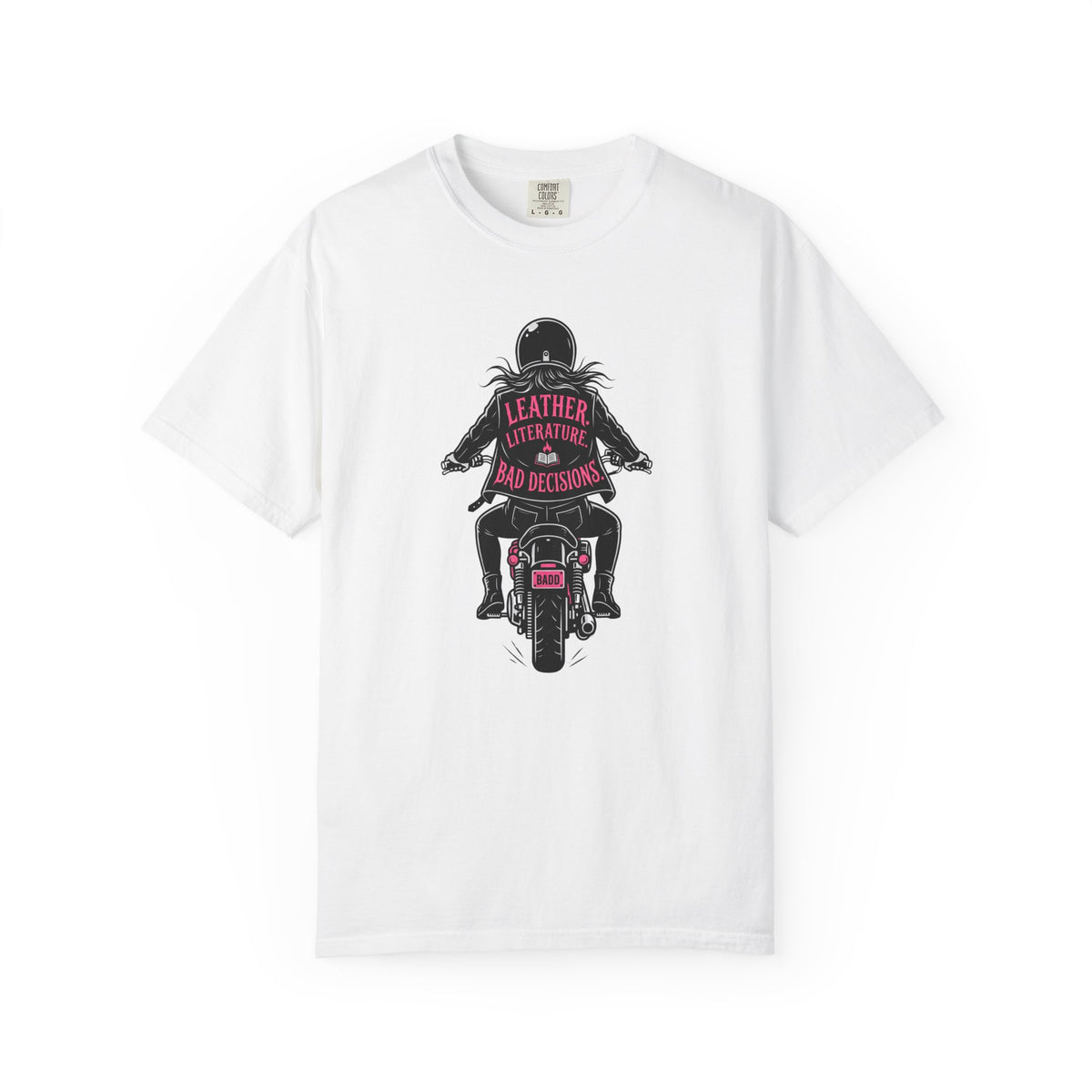 Leather. Literature. Bad Decisions T-Shirt