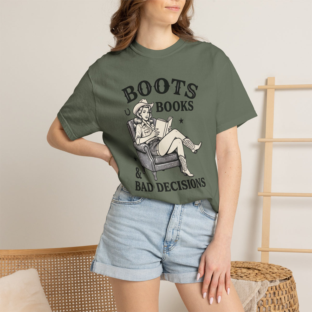 Boots, Books & Bad Decisions T-Shirt