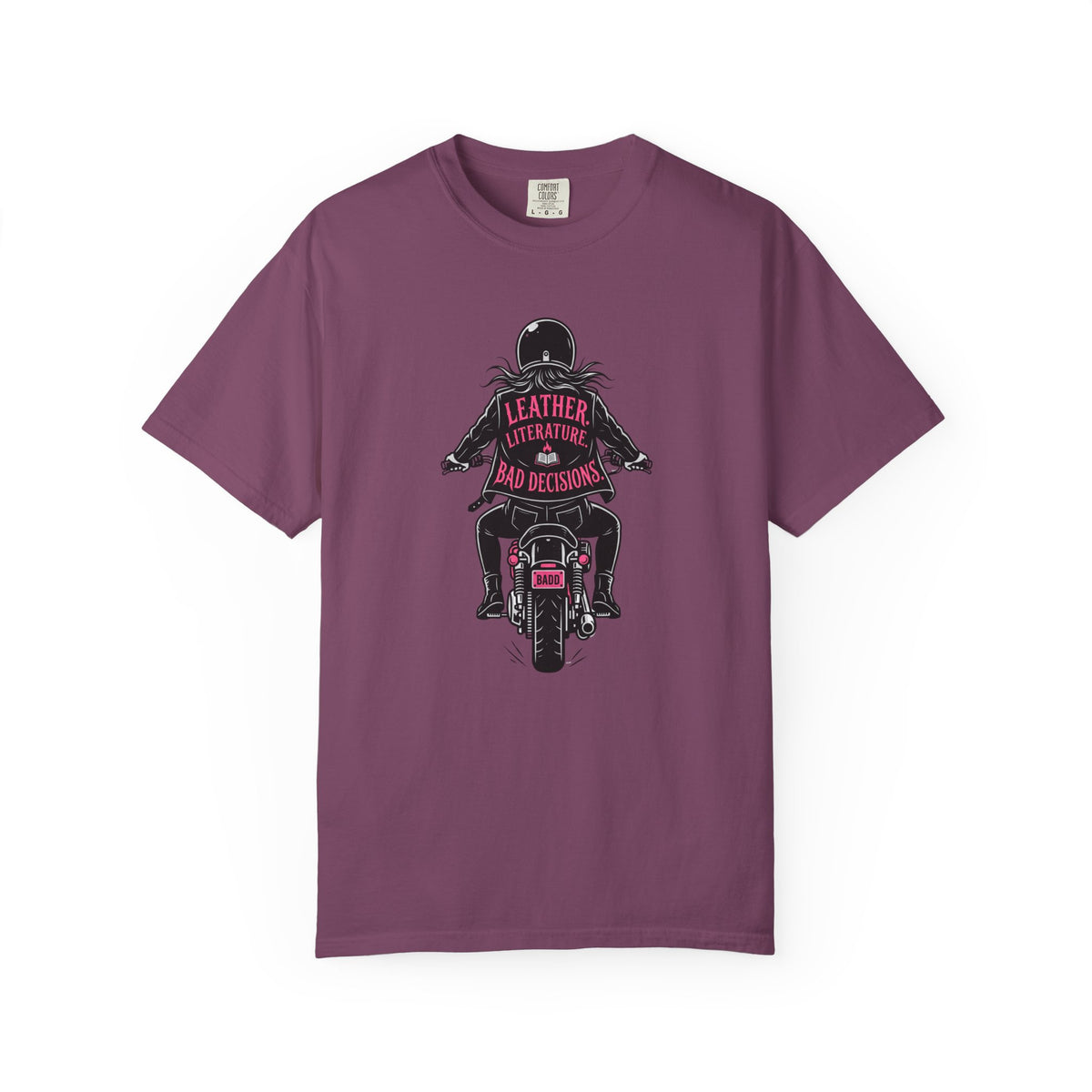 Leather. Literature. Bad Decisions T-Shirt